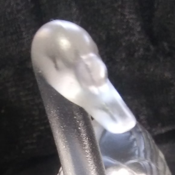 Goebel Swan Frosted Lead Crystal Figurine Paperweight very polished bottom - Picture 5 of 14